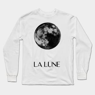 La lune monochrome Long Sleeve T-Shirt